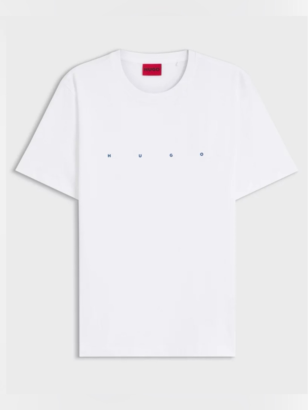 HUGO Men's White Logo Crew Neck T-Shirt NWT